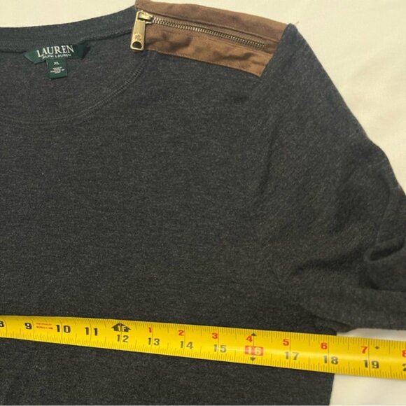 Lauren Ralph Lauren Equestrian Elbow Patch Top XL Fits S/M - Picture 10 of 10